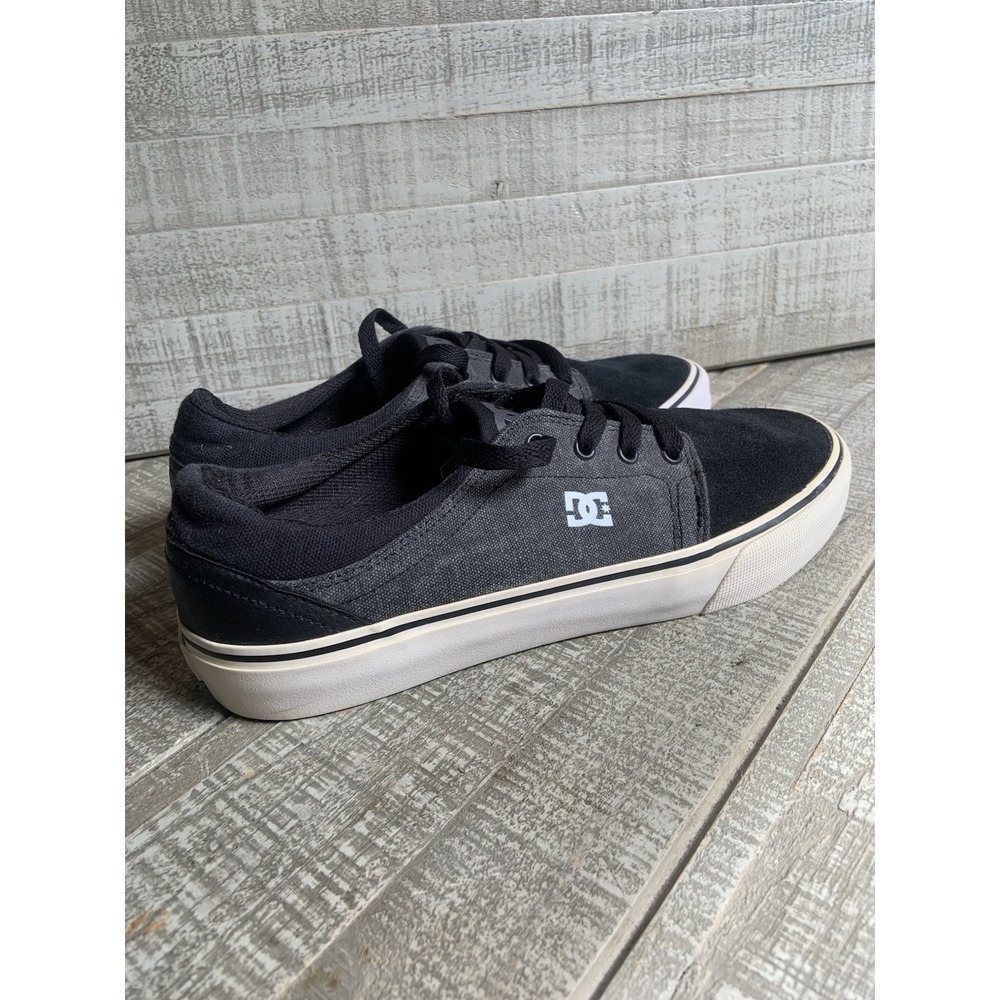 DC Shoes Trase TX Skate Shoe Black Gray ADYS300259 Men's Size‎ 8 Skateboarding